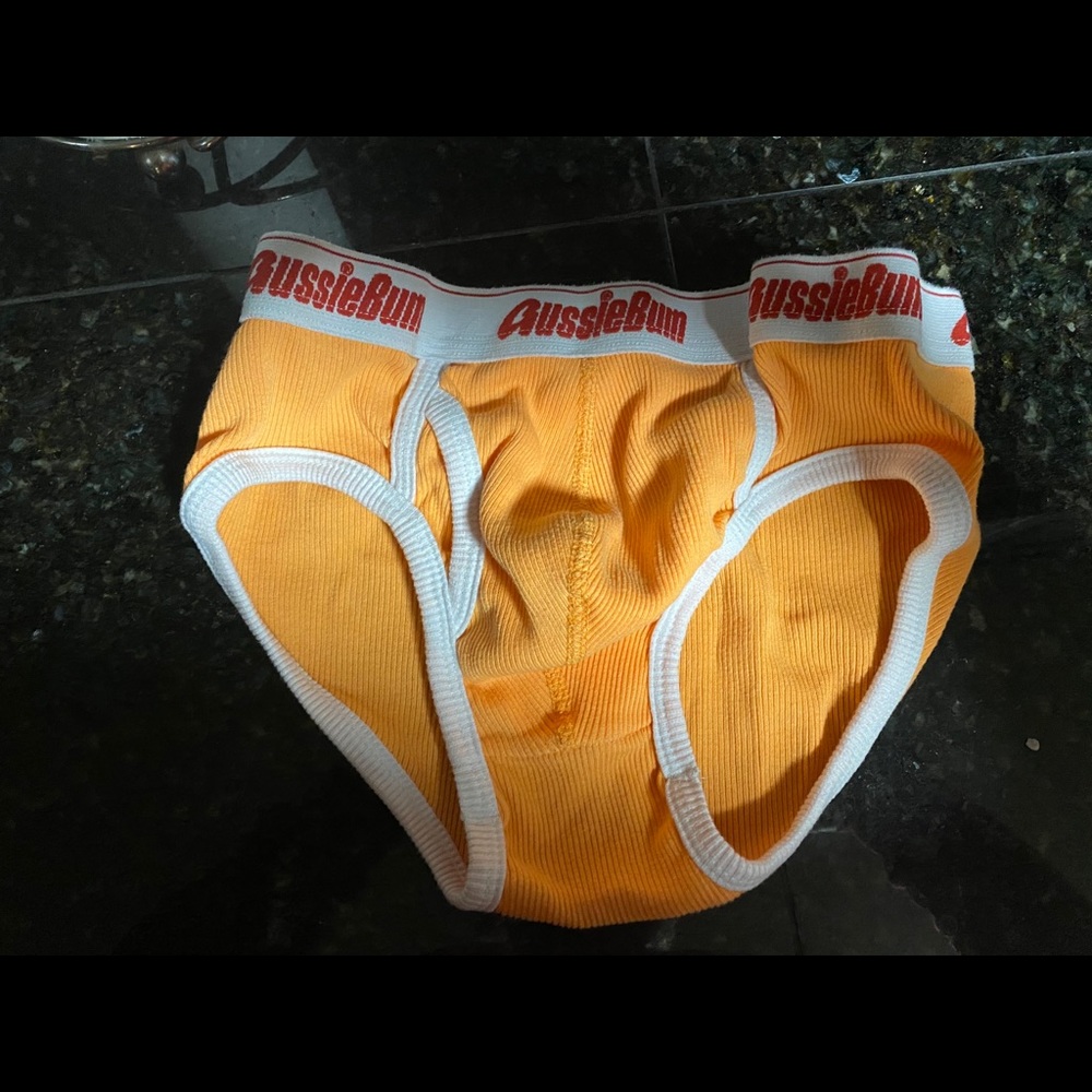 Aussie briefs orange